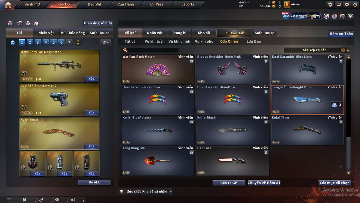 shop acc cf uy tin gia re